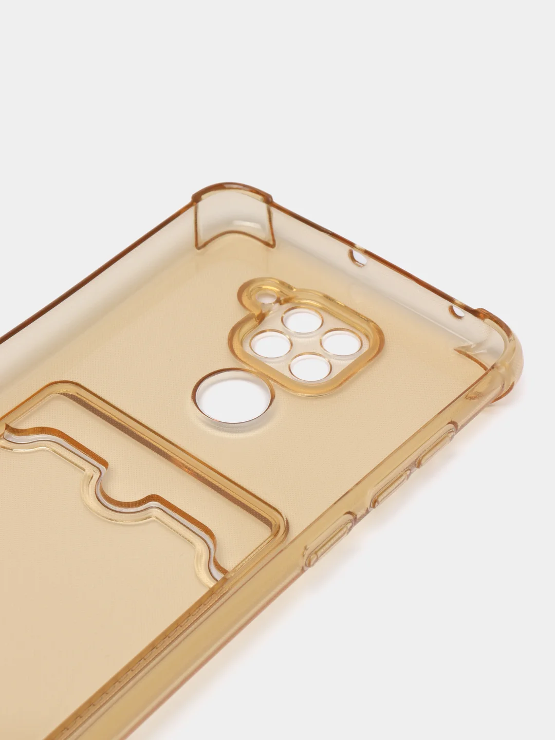 Бежевый силиконовый чехол для Xiaomi Redmi Note 9 (Сяоми Редми Нот 9), прозрачный