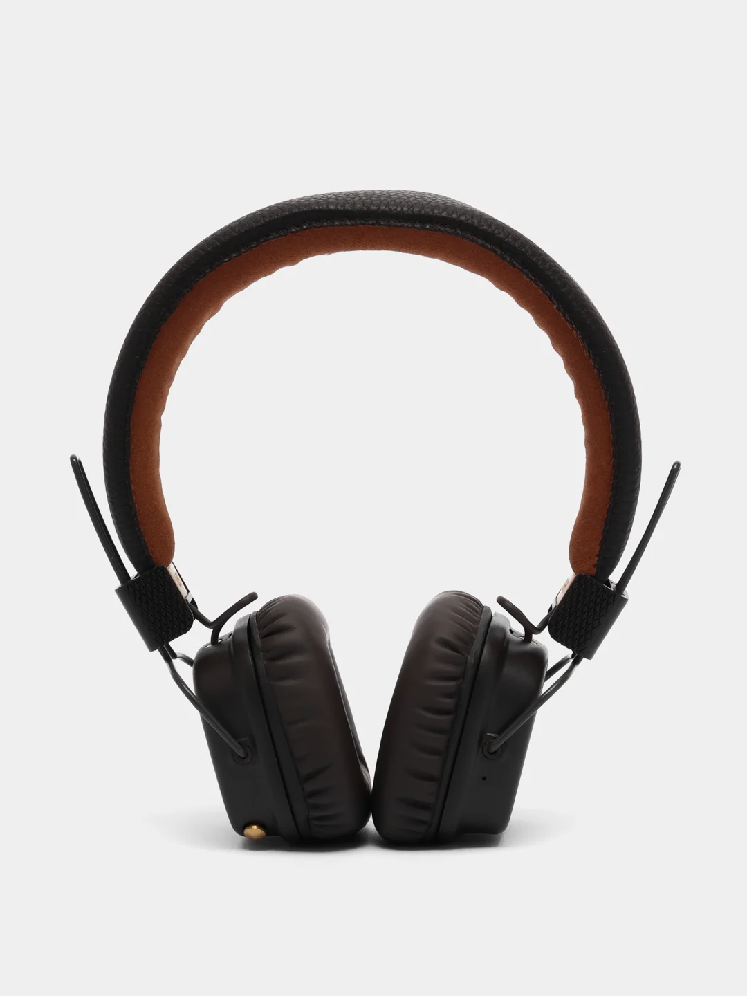 Коричневый беспроводные полноразмерные наушники Bluetooth и AUX, с микрофоном, джойстиком управления