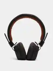 Коричневый беспроводные полноразмерные наушники Bluetooth и AUX, с микрофоном, джойстиком управления