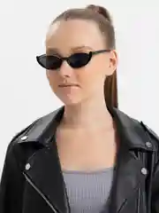 Черный женские очки солнцезащитные, с UF защитой