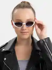 Белый женские очки солнцезащитные, с UF защитой