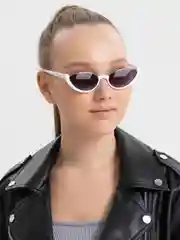 Белый женские очки солнцезащитные, с UF защитой