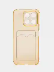 Бежевый силиконовый чехол для Huawei Honor X8A 4G, Хонор Х8А 4Г, прозрачный