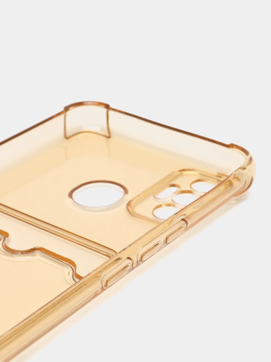 Бежевый чехол для Tecno Spark 7 (Техно Спарк 7), прозрачный, силиконовый