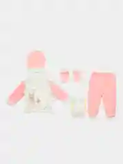 Кораллово-розовый комплект для новорожденного