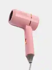 Розовый складной фен для волос