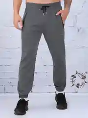 Серый мужские спортивные брюки, джоггеры