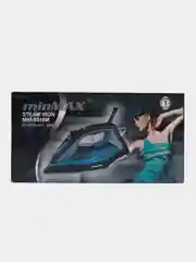Синий утюг minMAX с автовыключением и системой пара, длина вилки 1.3 м