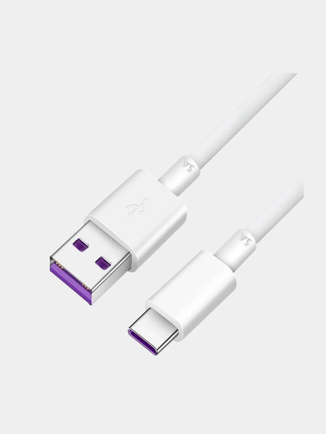 Кабель TYPE C - USB для быстрой зарядки смартфона с гнездом тайп си, провод, шнур 5А