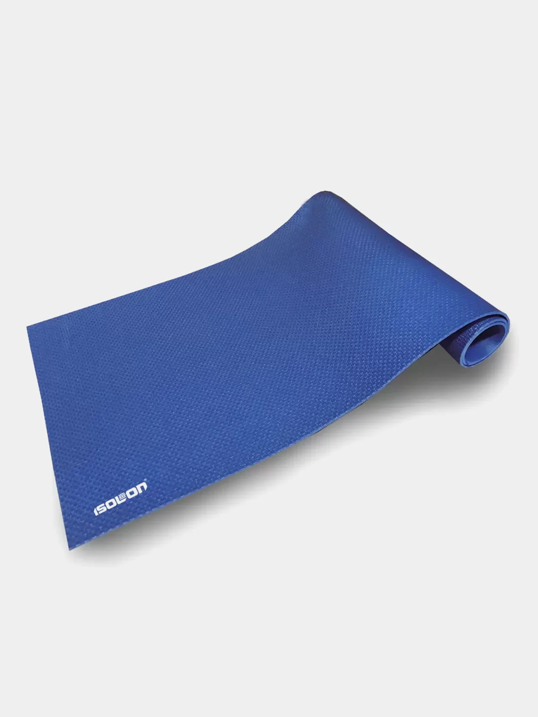 Светло-синий коврик для фитнеса, гимнастики, йоги, спорта Isolon Fitness 5 мм, 140х50 см