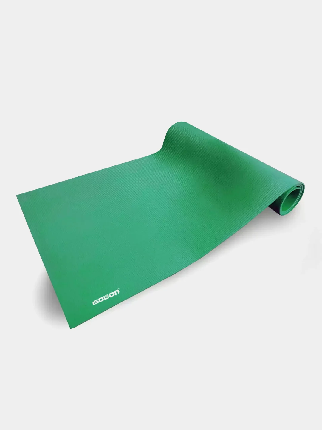 Салатовый коврик для фитнеса, гимнастики, йоги, спорта Isolon Fitness 5 мм, 140х50 см
