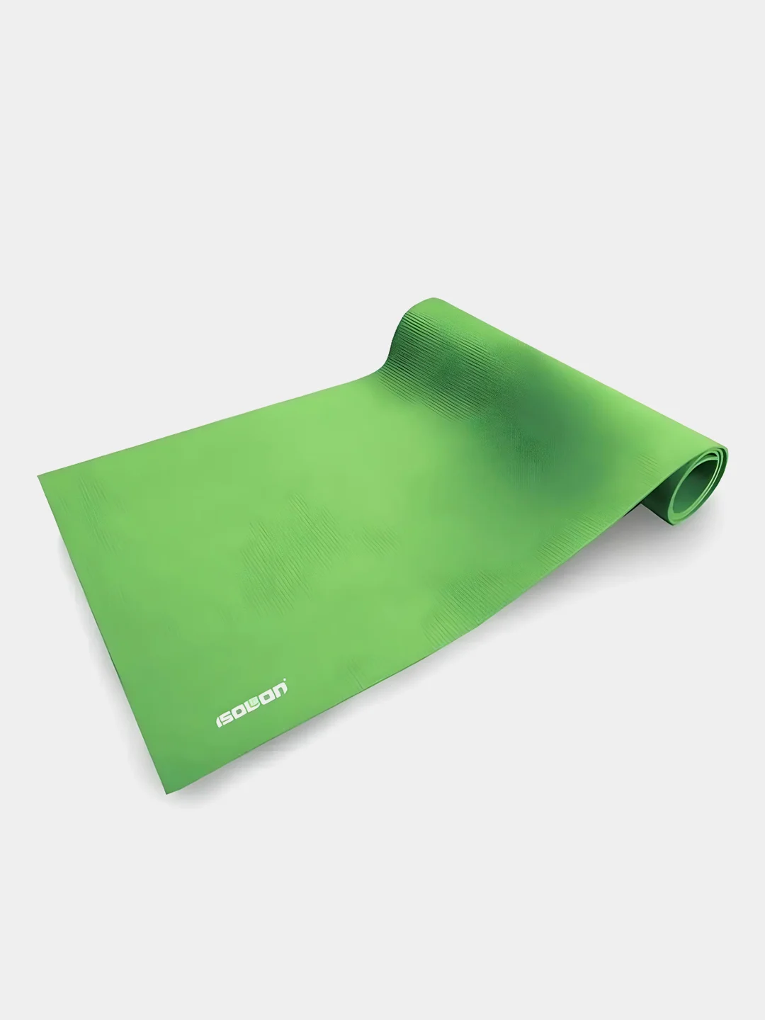 Зеленый коврик для фитнеса, гимнастики, йоги, спорта Isolon Fitness 5 мм, 140х50 см