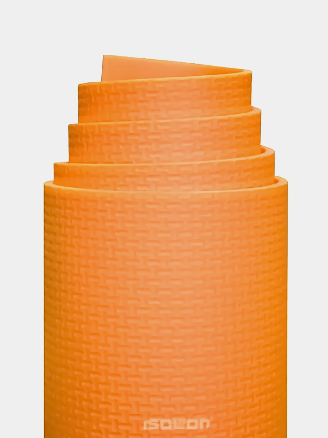 Лимонный коврик для фитнеса, гимнастики, йоги, спорта Isolon Fitness 5 мм, 140х50 см