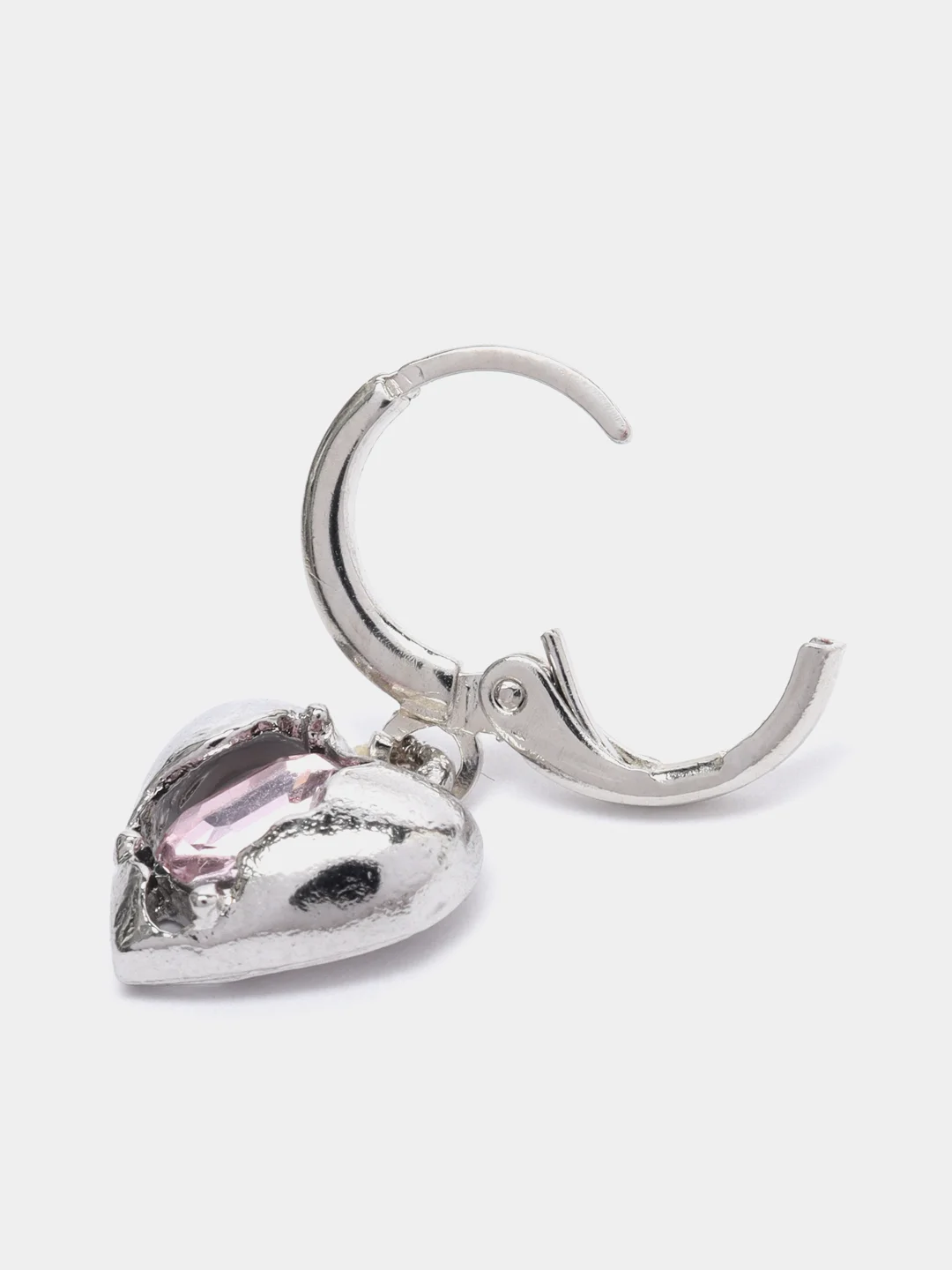 Серьги женские с инкрустацией, цвет: серебро