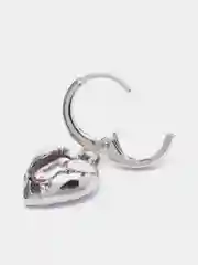 Серьги женские с инкрустацией, цвет: серебро