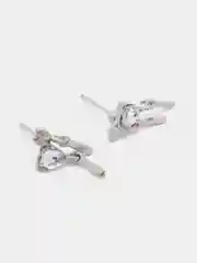 Серьги женские гвоздики с инкрустацией