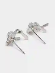 Серьги женские гвоздики с инкрустацией