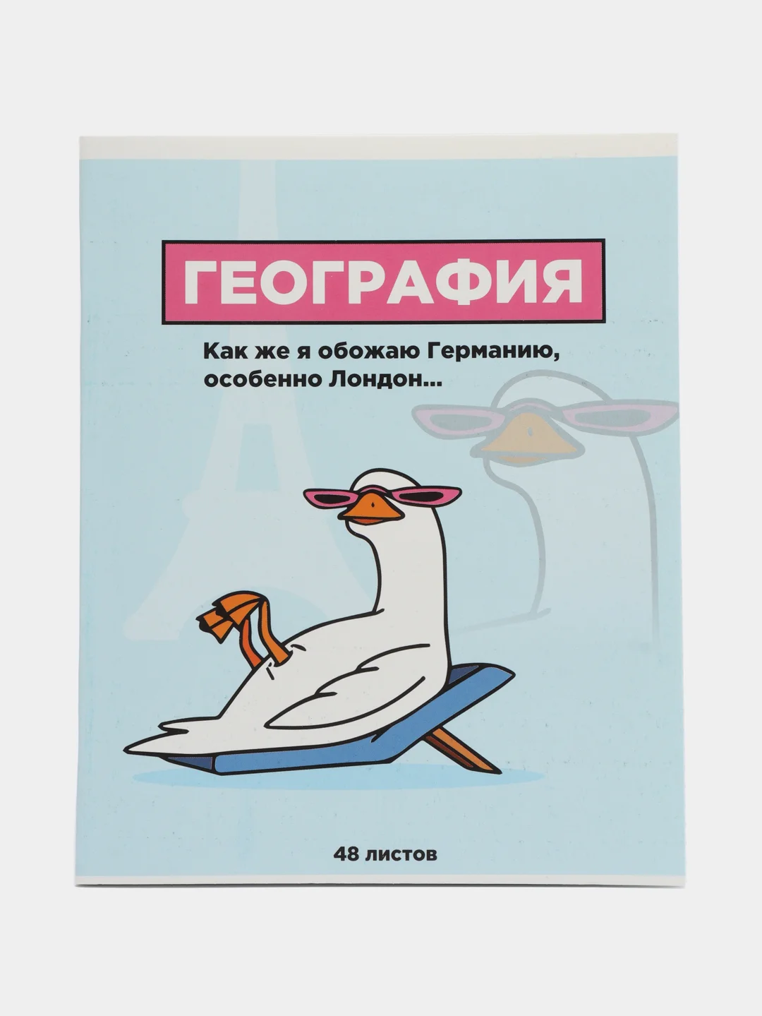 Голубой предметная тетрадь, 48 листов, "ПЕРСОНАЖИ", белизна 96%