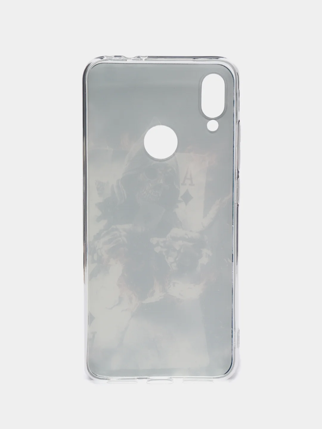 Оранжевый силиконовый чехол на Xiaomi Redmi Note 7 / Сяоми Редми Нот 7 прозрачный, с рисунком