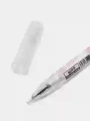 Белый ручка розовая "Заяц"  , "Конфетка" гелевая  с блестками