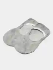 Серый носки-следки женские короткие однотонные