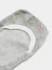 Серый носки-следки женские короткие однотонные