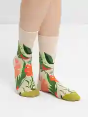 Белый носки женские, высокие