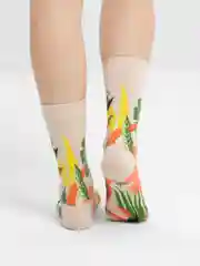 Белый носки женские, высокие
