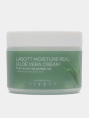 Крем для лица, увлажняющий, с экстрактом алоэ вера, Jigott Moisture Real Aloe Vera, 150 мл