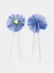 Синий банты новогодние