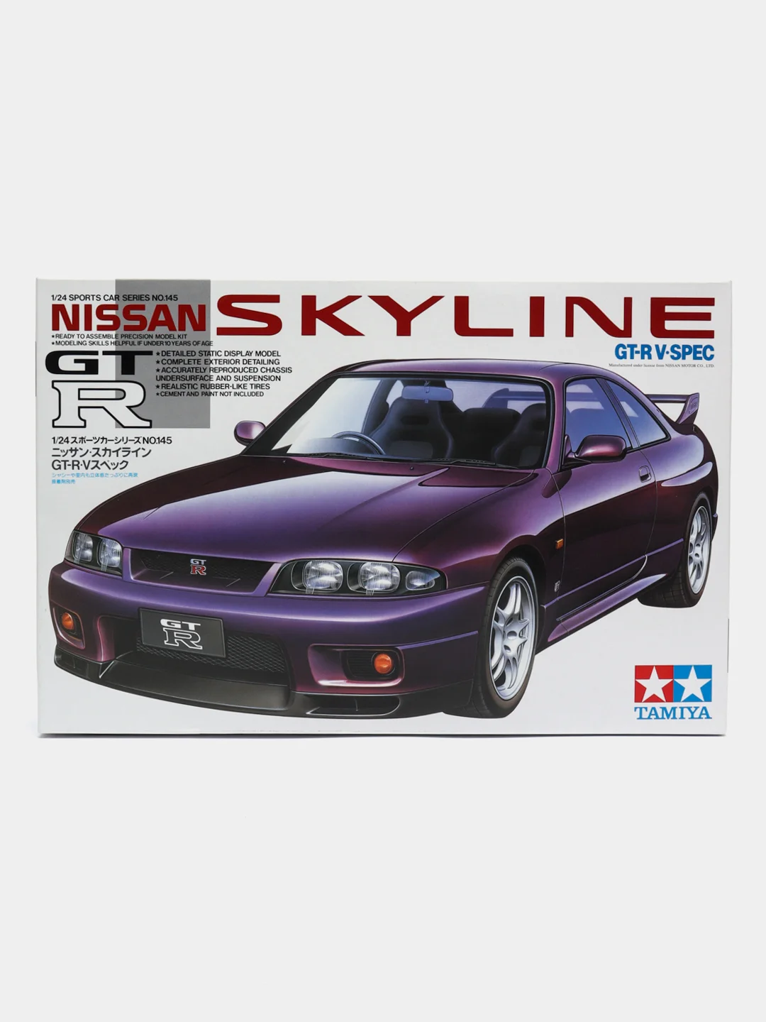 Сборная модель машинка Tamiya 24145 1/24 Nissan Skyline GT-R V-Spec (R33) sports car