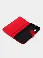 Красный чехол-книжка с магнитной застежкой для HUAWEI nova 10 Pro (Хуавей Нова 10 Про)