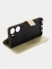 Золотой чехол-книжка с магнитной застежкой для Tecno Camon 20 / Camon 20 Pro 4G (Техно Камон 20 Про 4 Джи)