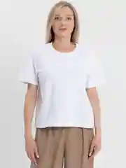 Футболка женская однотонная, белая, Lilians