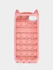 Пастельно-коралловый чехол для iPhone 6, 7, 8, SE 2020, SE 2022, серия Pop it антистресс