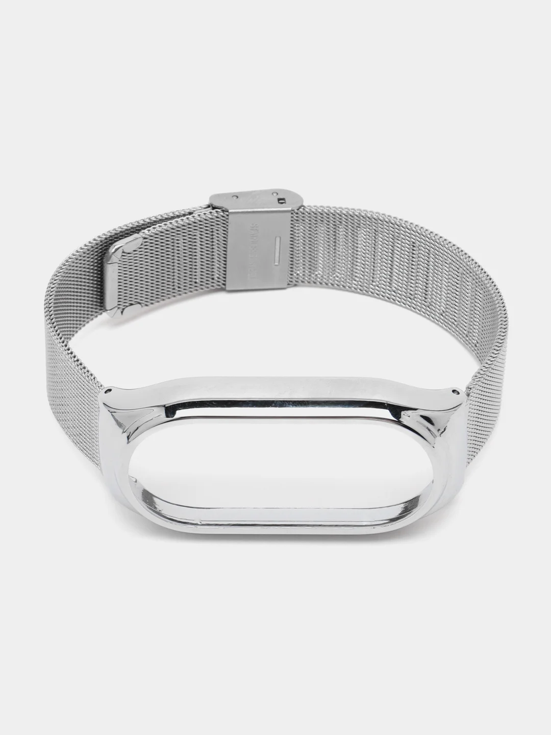 Серебряный ремешок для Xiaomi Mi Band 8, металлический, стальной, миланская петля