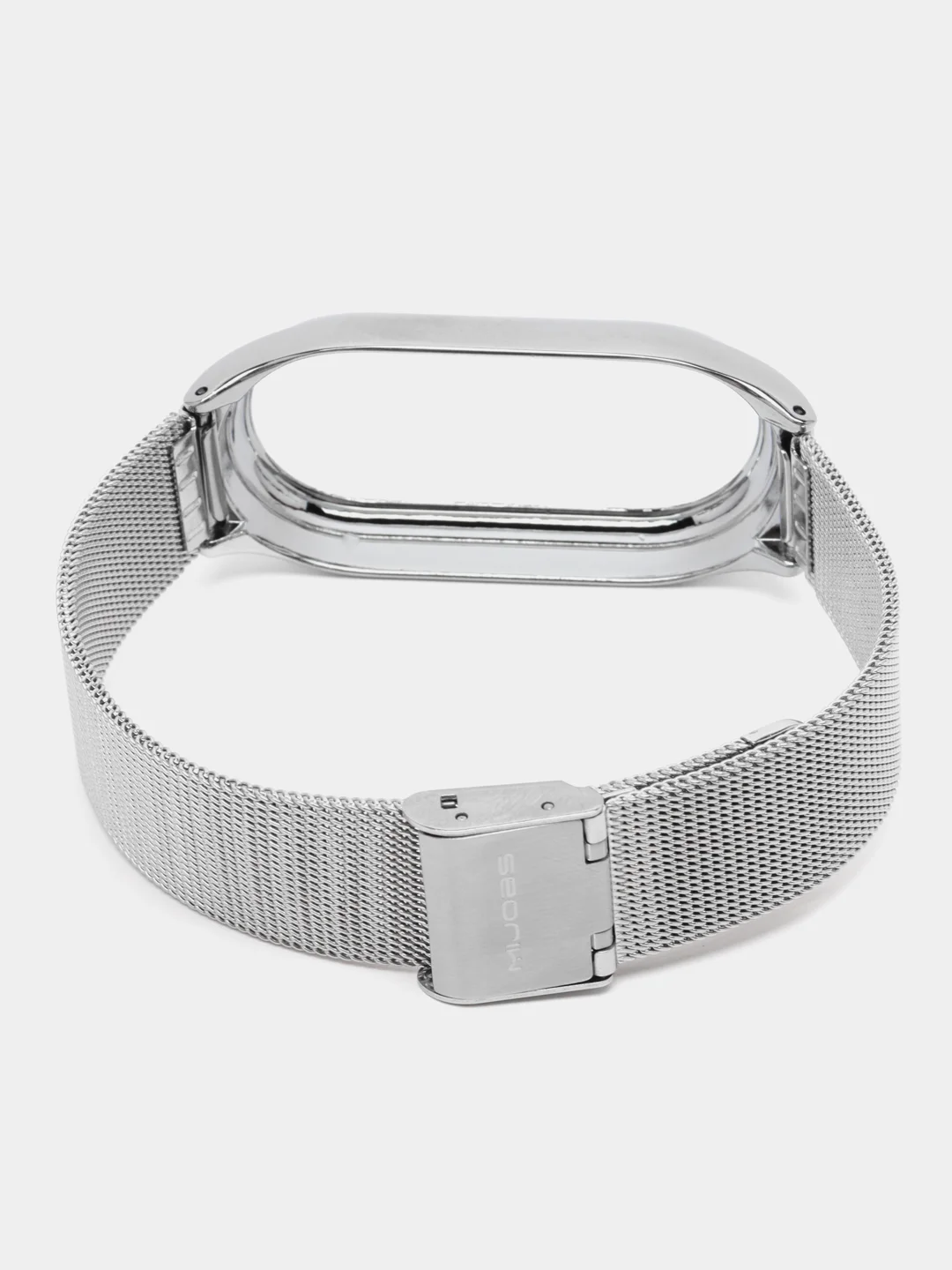 Серебряный ремешок для Xiaomi Mi Band 8, металлический, стальной, миланская петля
