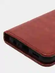 Багровый чехол-книжка с магнитной застежкой для Samsung Galaxy A24 (Самсунг Галакси А24)
