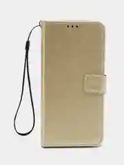 Золотой чехол-книжка с магнитной застежкой для Samsung Galaxy A24 (Самсунг Галакси А24)