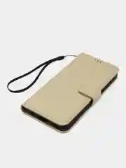 Золотой чехол-книжка с магнитной застежкой для Samsung Galaxy A24 (Самсунг Галакси А24)