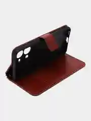 Багровый чехол-книжка, с магнитной застежкой для Vivo V25 / V25E (Виво В25 / В25Е)