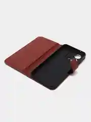 Багровый чехол-книжка, с магнитной застежкой для Vivo V25 / V25E (Виво В25 / В25Е)
