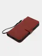 Багровый чехол-книжка, с магнитной застежкой для Vivo V25 / V25E (Виво В25 / В25Е)
