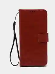 Багровый чехол-книжка, с магнитной застежкой для Vivo V25 / V25E (Виво В25 / В25Е)