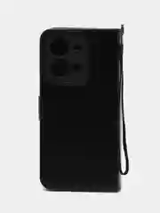 Красный чехол-книжка, с магнитной застежкой для Vivo V25 / V25E (Виво В25 / В25Е)