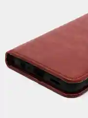 Багровый чехол-книжка с магнитной застежкой для HONOR X5 2023 (Хонор Икс 5 Х5)