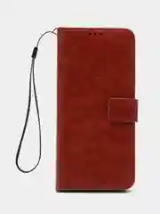 Багровый чехол-книжка с магнитной застежкой для HONOR X5 2023 (Хонор Икс 5 Х5)