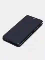 Темно-синий чехол-книжка для Infinix Hot 30 / Инфиникс Хот 30