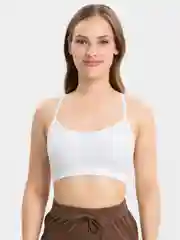 Белый топ с чашечками