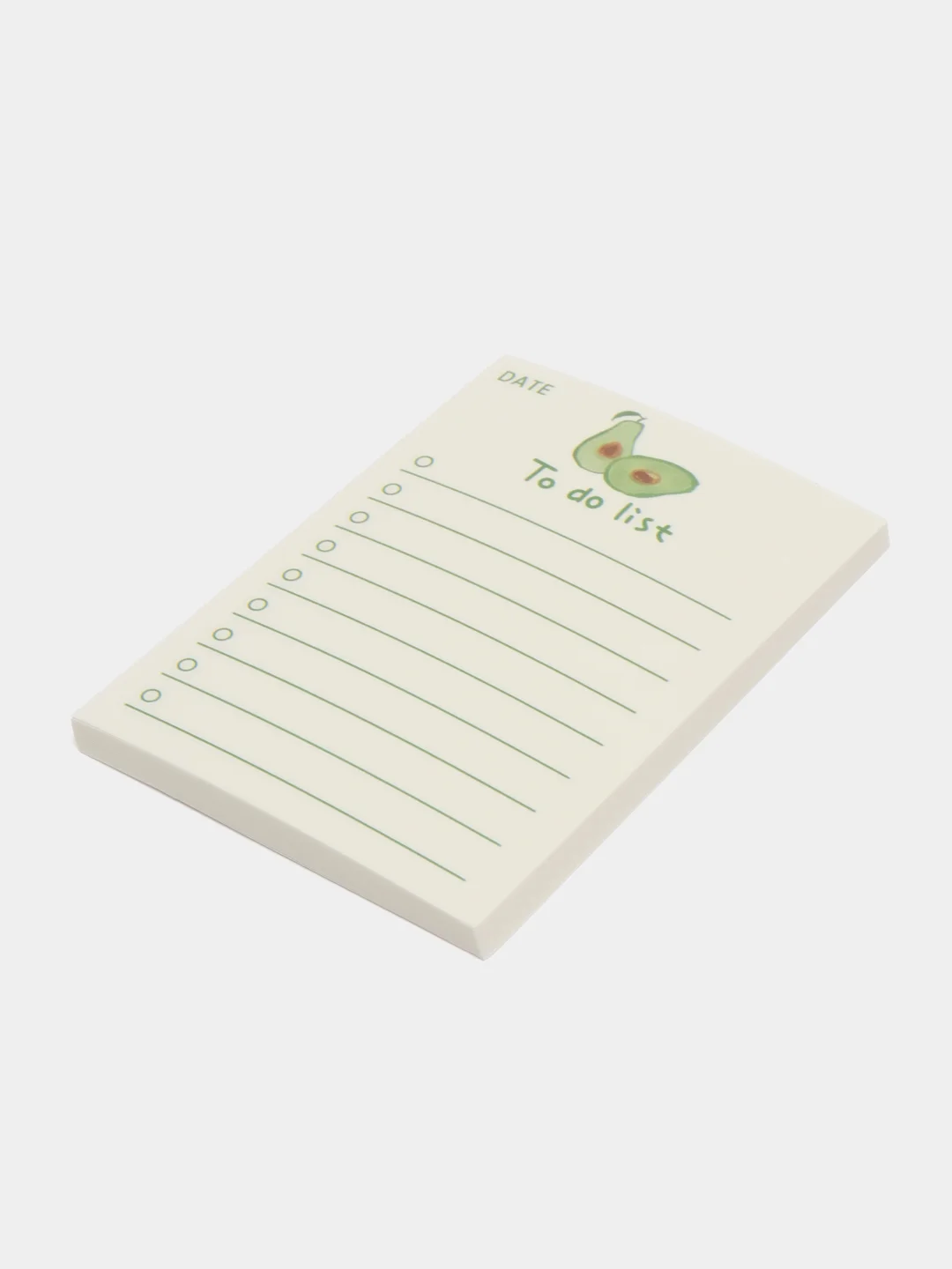 Зеленый мини блокнот с отрывными листами to do list, планер